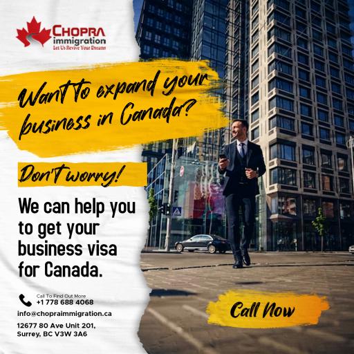 Business visa Canada   Immigration consultant   Chopra immigration surrey jpg