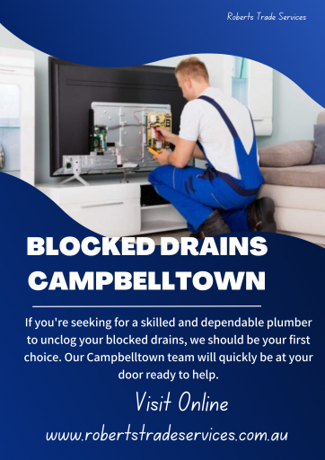 Blocked Drains Campbelltown png