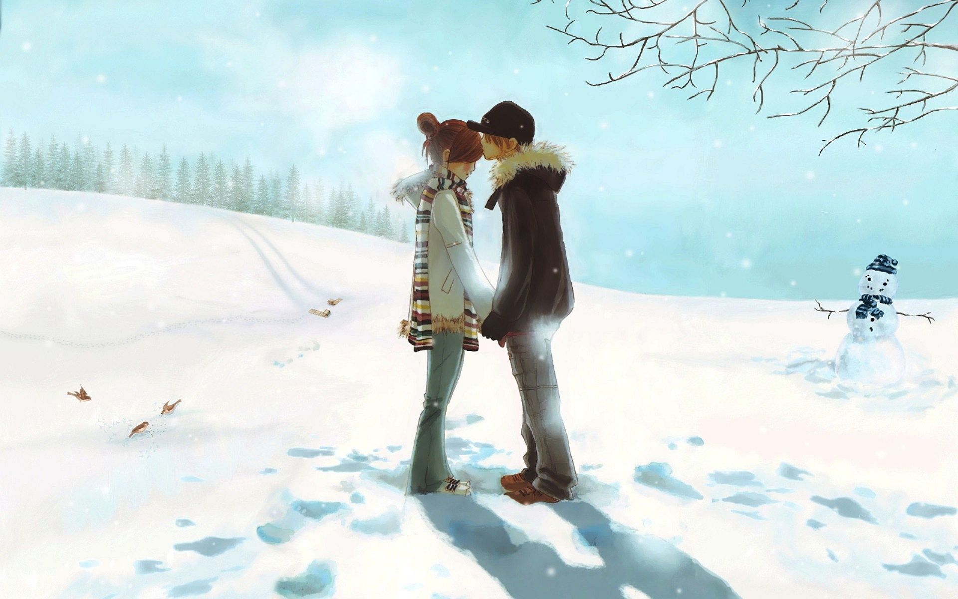 Как будто первый любовь. Зима любовь. Пара зимой. Романтичная зима.