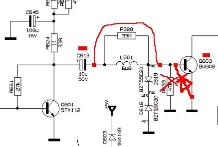 Bu808dfi переделка под обычный схема