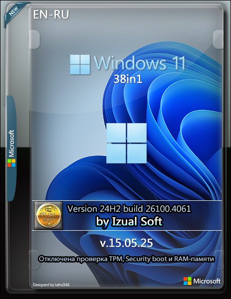 Windows 11 24h2 (build 26100.4061) AIO 38in1...