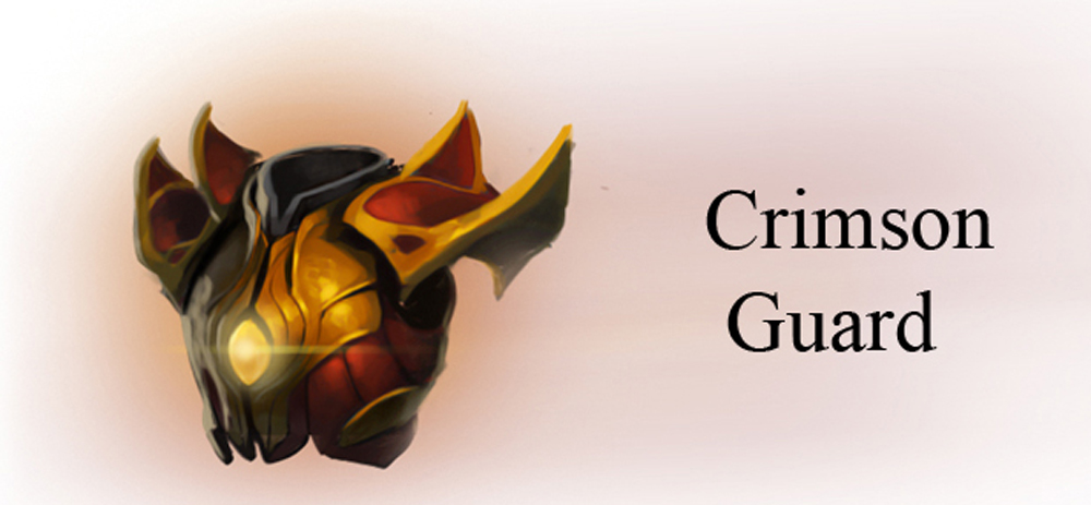 Crimson dota. Кримсон дота. Crimson Guard Dota 2 предмет. Кримсон Гард. Вангвард дота 2.