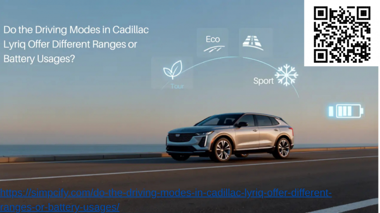 do the driving modes in cadillac lyriq offer different ranges or battery usages png