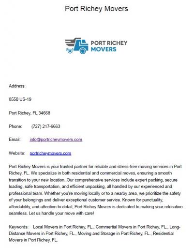 Port Richey Movers jpg
