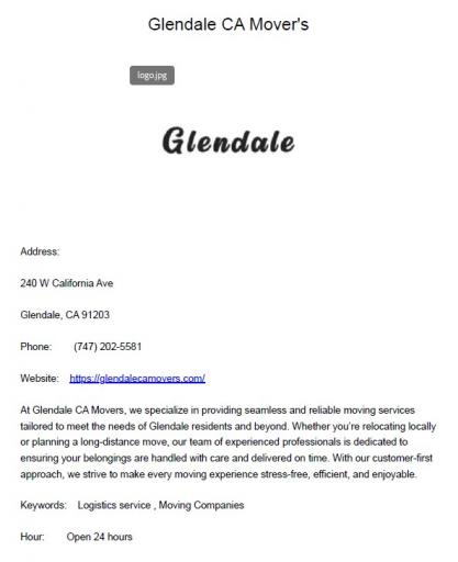 Glendale CA Mover s jpg