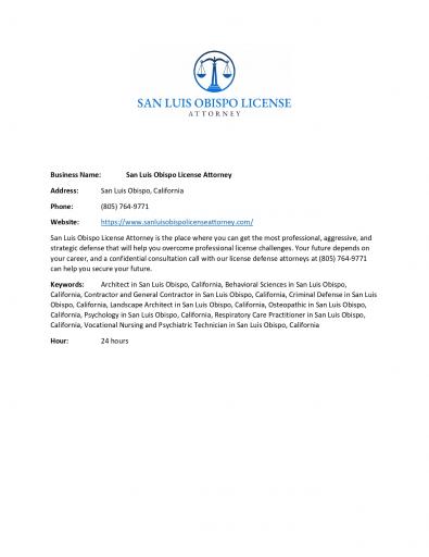 San Luis Obispo License Attorney jpg