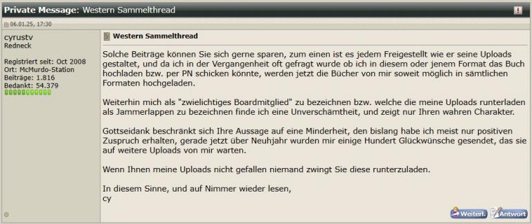 Nachricht von cyrustv   Western Sammelthread jpg