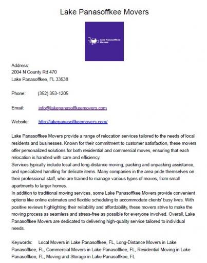 Lake Panasoffkee Movers jpg