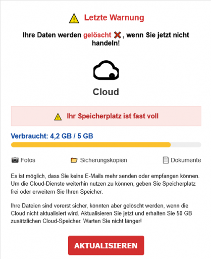 Screenshot 2025 12 12 at 09 14 30 Speicherplatz Warnung png